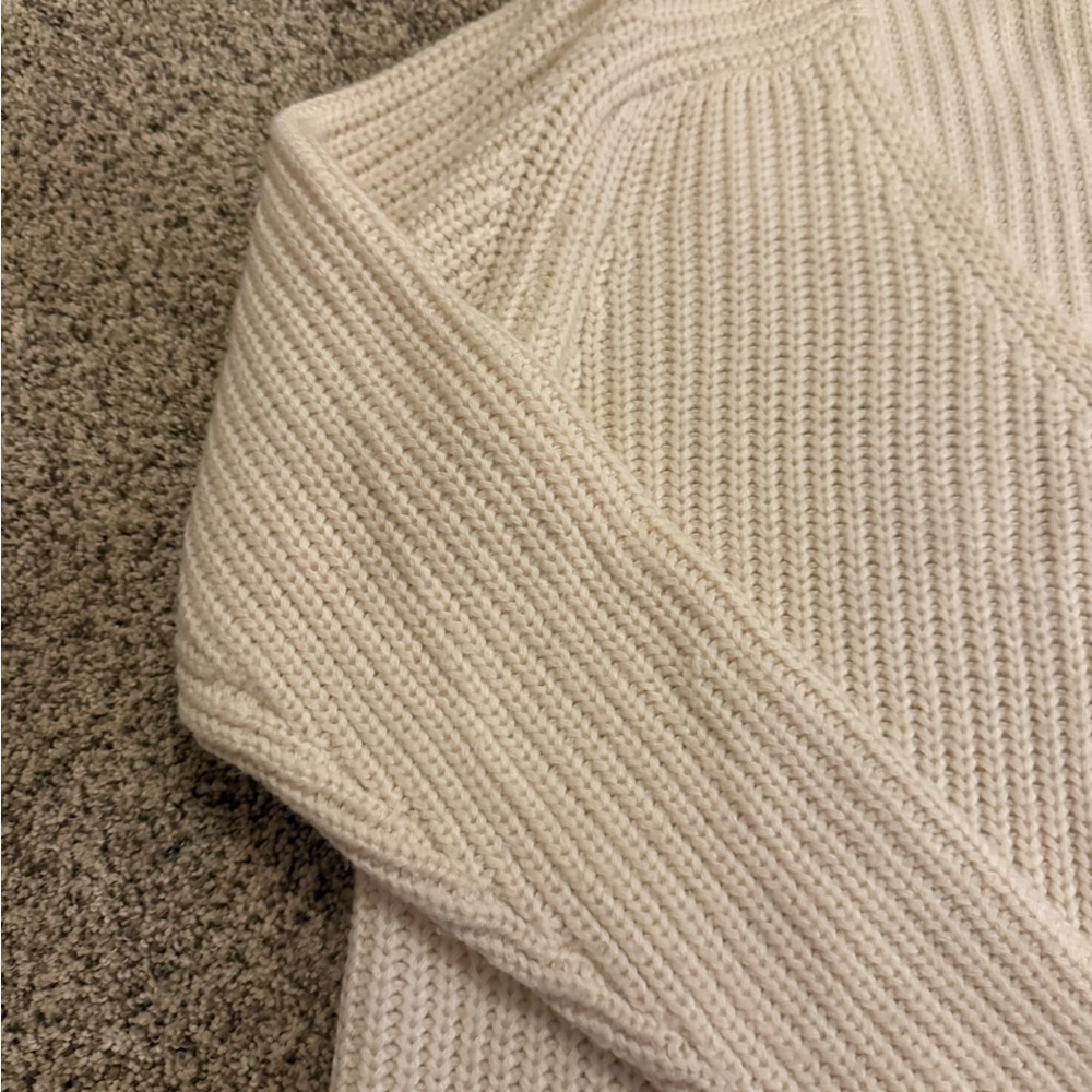 Leith Ivory Ribbed Knit Top - Picture 2 of 5